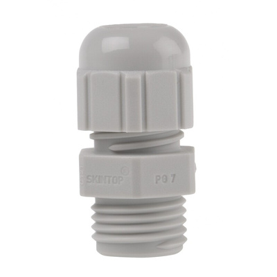 Lapp SKINTOP Series Grey Polyamide Cable Gland, PG7 Thread, 2.5mm Min, 6.5mm Max, IP68