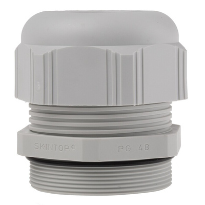 Lapp SKINTOP Series Grey Polyamide Cable Gland, PG48 Thread, 39mm Min, 44mm Max, IP68
