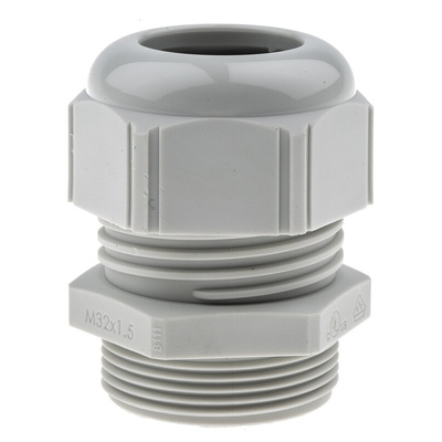 Lapp SKINTOP Series Grey Polyamide Cable Gland, M32 Thread, 9mm Min, 21mm Max, IP68, IP69