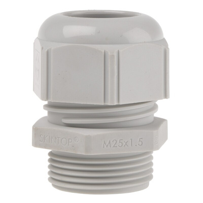 Lapp SKINTOP Series Grey Polyamide Cable Gland, M25 Thread, 8mm Min, 17mm Max, IP68, IP69