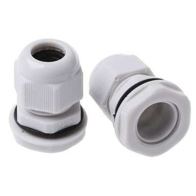HellermannTyton NGM Series Grey Nylon Cable Gland, M20 Thread, 6mm Min, 12mm Max, IP68