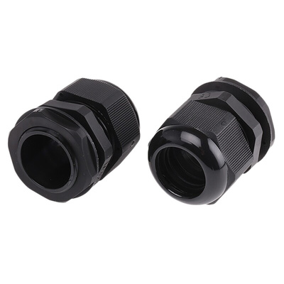 HellermannTyton NGM Series Black Nylon Cable Gland, M32 Thread, 18mm Min, 25mm Max, IP68