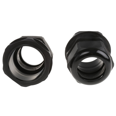 HellermannTyton NGM Series Black Nylon Cable Gland, M63 Thread, 34mm Min, 44mm Max, IP68
