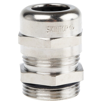 Lapp SKINTOP Series Metallic Nickel Plated Brass Cable Gland, PG16 Thread, 8mm Min, 14mm Max, IP68