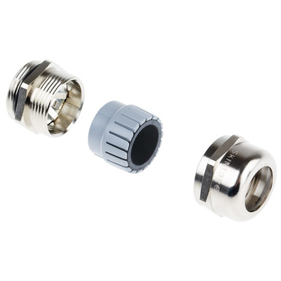 Lapp SKINTOP Series Metallic Nickel Plated Brass Cable Gland, PG21 Thread, 11mm Min, 18mm Max, IP68