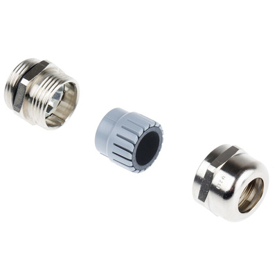 Lapp SKINTOP Series Metallic Nickel Plated Brass Cable Gland, PG13.5 Thread, 5mm Min, 12mm Max, IP68