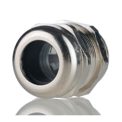 Lapp SKINTOP Series Metallic Nickel Plated Brass Cable Gland, M32 Thread, 11mm Min, 21mm Max, IP68