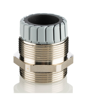 Lapp SKINTOP Series Metallic Nickel Plated Brass Cable Gland, M32 Thread, 11mm Min, 21mm Max, IP68
