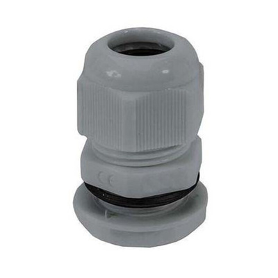HellermannTyton NGM Series Grey Nylon Cable Gland, M25 Thread, 13mm Min, 18mm Max, IP68