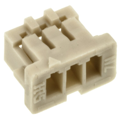 Hirose, DF13 Male Connector Housing, 1.25mm Pitch, 3 Way, 1 Row