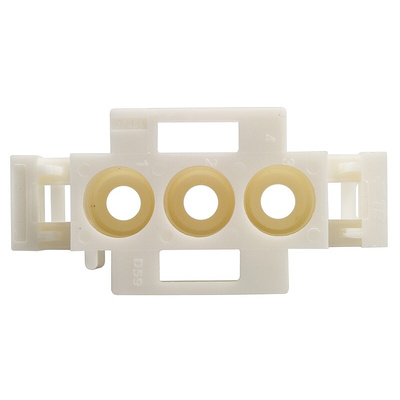 TE Connectivity, Universal MATE-N-LOK Male Connector Housing, 6.35mm Pitch, 3 Way, 1 Row