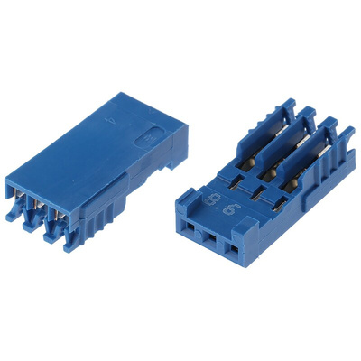 TE Connectivity, AMPMODU HE14 Female Connector Housing, 2.54mm Pitch, 3 Way, 1 Row