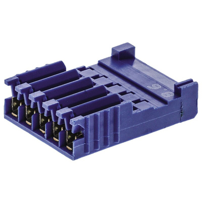 TE Connectivity, AMPMODU HE14 Female Connector Housing, 2.54mm Pitch, 5 Way, 1 Row