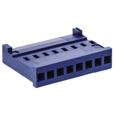 TE Connectivity, AMPMODU HE13/HE14 Female Connector Housing, 2.54mm Pitch, 8 Way, 1 Row