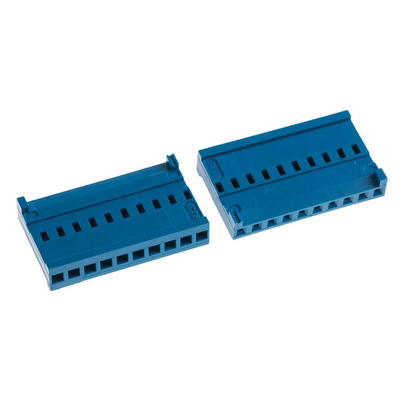 TE Connectivity, AMPMODU HE13/HE14 Female Connector Housing, 2.54mm Pitch, 10 Way, 1 Row