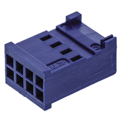 TE Connectivity, AMPMODU HE13/HE14 Female Connector Housing, 2.54mm Pitch, 8 Way, 2 Row