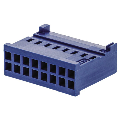 TE Connectivity, AMPMODU HE13/HE14 Female Connector Housing, 2.54mm Pitch, 16 Way, 2 Row