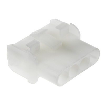 TE Connectivity, Universal MATE-N-LOK Female Connector Housing, 6.35mm Pitch, 4 Way, 1 Row