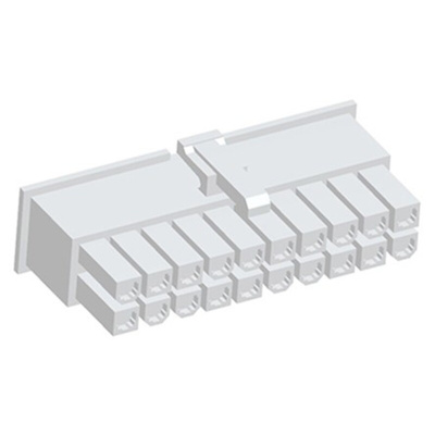 TE Connectivity, VAL-U-LOK Female Connector Housing, 4.2mm Pitch, 20 Way, 2 Row