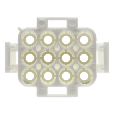 TE Connectivity, Universal MATE-N-LOK Male Connector Housing, 6.35mm Pitch, 12 Way, 3 Row
