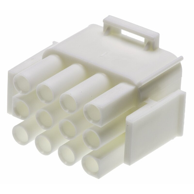 TE Connectivity, Universal MATE-N-LOK Male Connector Housing, 6.35mm Pitch, 12 Way, 3 Row