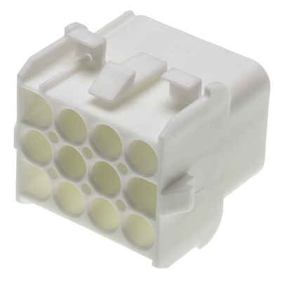 TE Connectivity, Universal MATE-N-LOK Female Connector Housing, 6.35mm Pitch, 12 Way, 3 Row