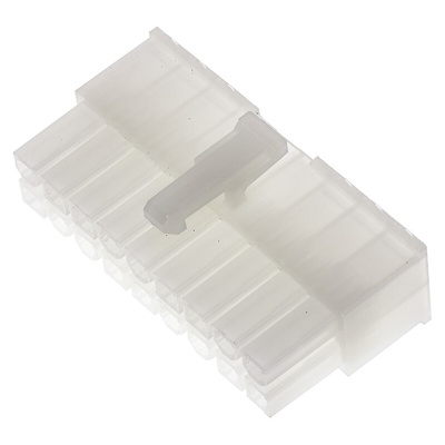 Molex, Mini-Fit Jr Female Connector Housing, 4.2mm Pitch, 18 Way, 2 Row