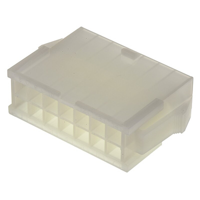 Molex, Mini-Fit Jr Male Connector Housing, 4.2mm Pitch, 14 Way, 2 Row