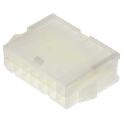 Molex, Mini-Fit Jr Male Connector Housing, 4.2mm Pitch, 14 Way, 2 Row