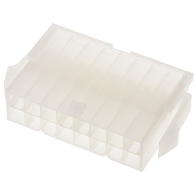 Molex, Mini-Fit Jr Male Connector Housing, 4.2mm Pitch, 16 Way, 2 Row