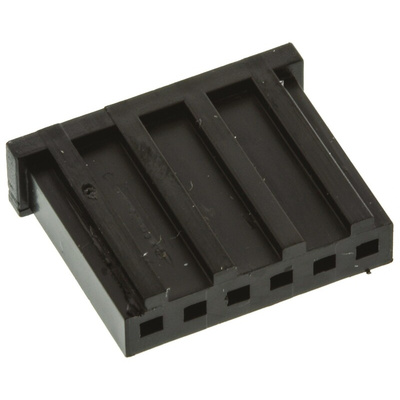 TE Connectivity, AMPMODU MOD II Female Connector Housing, 2.54mm Pitch, 6 Way, 1 Row