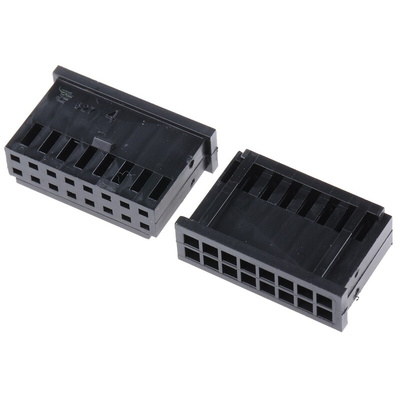 TE Connectivity, AMPMODU MOD II Female Connector Housing, 2.54mm Pitch, 16 Way, 2 Row