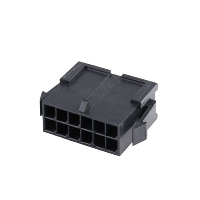 Molex, Micro-Fit 3.0 Male Connector Housing, 3mm Pitch, 12 Way, 2 Row