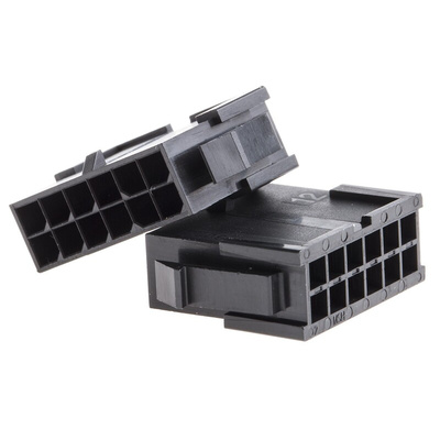 Molex, Micro-Fit 3.0 Male Connector Housing, 3mm Pitch, 12 Way, 2 Row