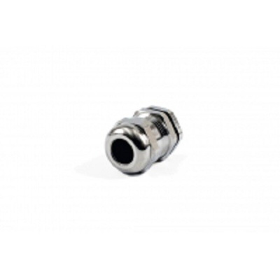 Hammond 1427BCG Series Grey Nickel Plated Brass Cable Gland, M16 Thread, 5mm Min, 10mm Max, IP68