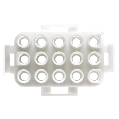 TE Connectivity, Universal MATE-N-LOK Male Connector Housing, 6.35mm Pitch, 15 Way, 3 Row