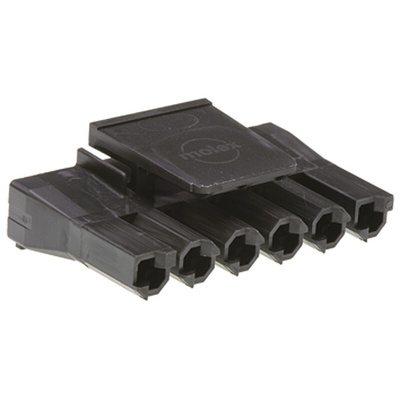 Molex, Sabre Female Connector Housing, 7.49mm Pitch, 6 Way, 1 Row