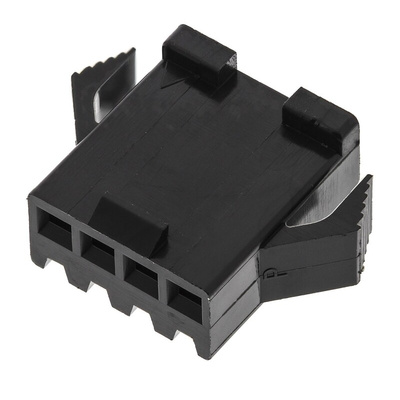 JST Male Connector Housing, 4 Way, 1 Row