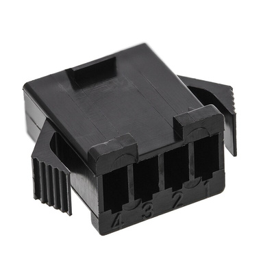 JST Male Connector Housing, 4 Way, 1 Row