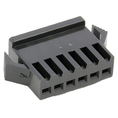 JST Male Connector Housing, 6 Way, 1 Row