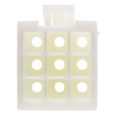 TE Connectivity, Mini-Universal MATE-N-LOK Male Connector Housing, 4.2mm Pitch, 9 Way, 3 Row