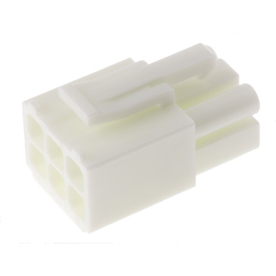 JST, EL Male Connector Housing, 6 Way, 2 Row