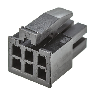 TE Connectivity, Micro MATE-N-LOK Female Connector Housing, 3mm Pitch, 6 Way, 2 Row