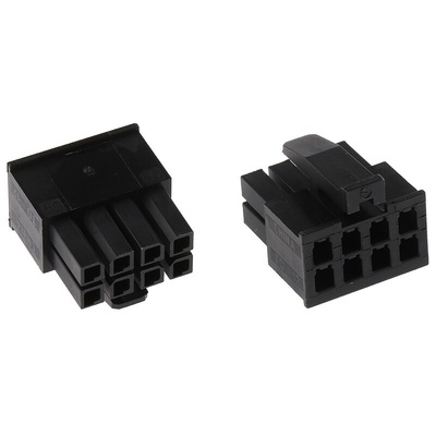 TE Connectivity, Micro MATE-N-LOK Female Connector Housing, 3mm Pitch, 8 Way, 2 Row