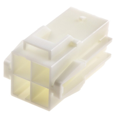 JST, VL Female Connector Housing, 6.2mm Pitch, 4 Way, 2 Row