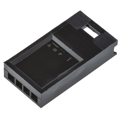 TE Connectivity, AMPMODU MOD II Female Connector Housing, 2.54mm Pitch, 4 Way, 1 Row