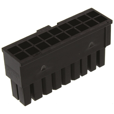 Molex, 43025 Female Connector Housing, 3mm Pitch, 18 Way, 2 Row