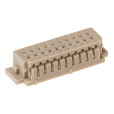 Hirose, DF13 Female Connector Housing, 1.25mm Pitch, 20 Way, 2 Row