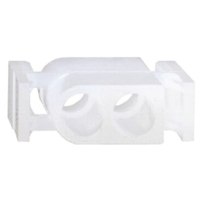 TE Connectivity, Commercial MATE-N-LOK Male Connector Housing, 6mm Pitch, 2 Way, 1 Row