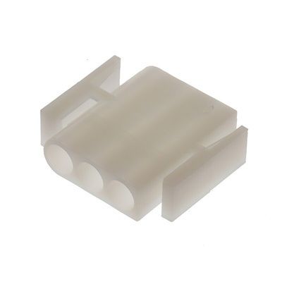 TE Connectivity, Commercial MATE-N-LOK Male Connector Housing, 6.1mm Pitch, 3 Way, 1 Row